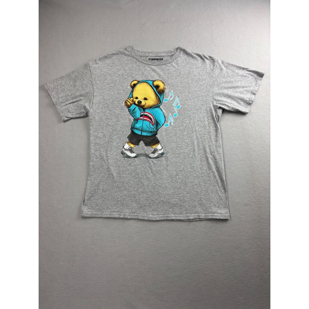 Hard Ten Clothing Teddy Bear Graphic T-Shirt Men's Shark Hoodie Sneakerhead